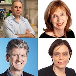 Clockwise: Sarah-Jayne Blakemore, Andres Floto, Fiona Gilbert, John Marioni, Susan Ozanne, Miles Parkes, Anna Philpott and David Savage.