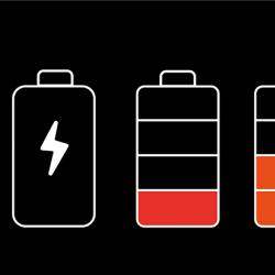 Illustration of batteries charging