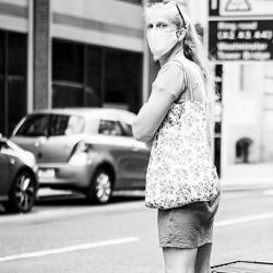 Women wearing face masks against coronavirus