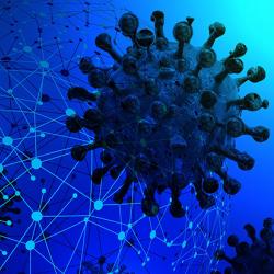 Graphical representation of COVID-19 and network analysis
