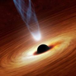 Artist's concept of a supermassive black hole 
