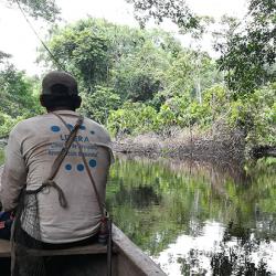 Travelling to a peatland area with the Urarina.