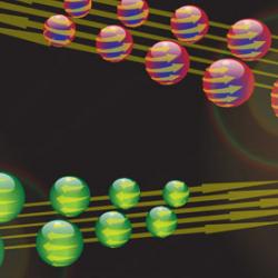 Conceptual image of spin current flow in a superconductor