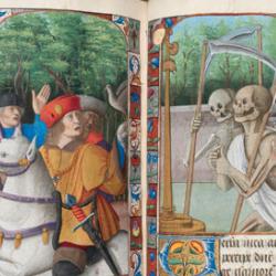 Book of Hours, Use of Rome, The Three Living and the Three Dead, Western France, c.1490-1510