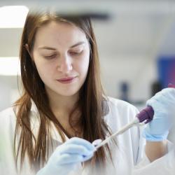 Female scientist in laboratory