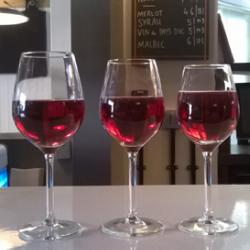Wine glasses at The Pint Shop