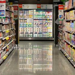 Supermarket aisle