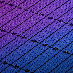 Solar panel close up