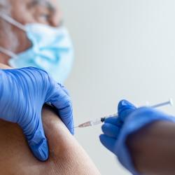 Vaccination of an senior male