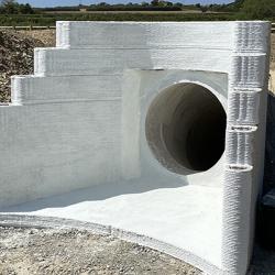 3D printed retaining wall