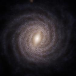 Artist’s impression of our galaxy, the Milky Way, based on data from ESA’s Gaia space telescope.