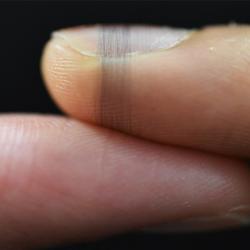 Sensors printed on human fingers
