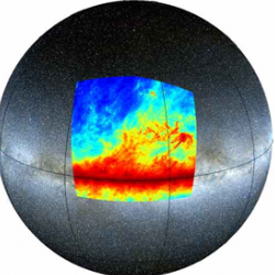Region mapped by Planck satellite