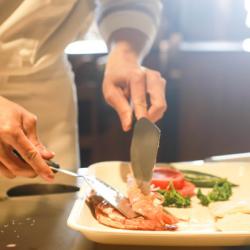 Chef preparing food