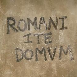 'Romans go home'. Mocked-up Roman graffiti, referencing Monty Python’s Life of Brian, at the Hull and East Riding Museum