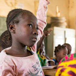 Students in class in Burkina Faso