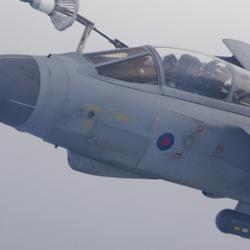 Royal Air Force Tornado GR4 receives fuel 