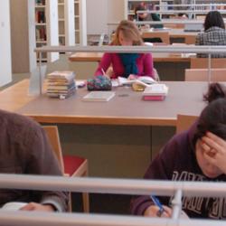 Students studying