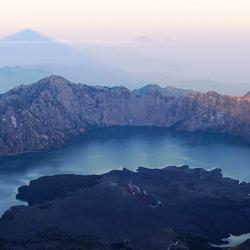 Mount Rinjani in Indonesia, which had one of the largest eruptions in the last millennium in 1257 (magnitude 7). 