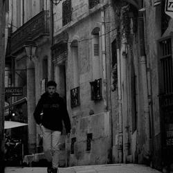 The back streets of Montpellier, France
