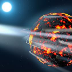 Artist's impression of planet formation