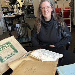 Wallace R. Harper's granddaughter, Karen Harper.  (Jane Sponagle/CBC)