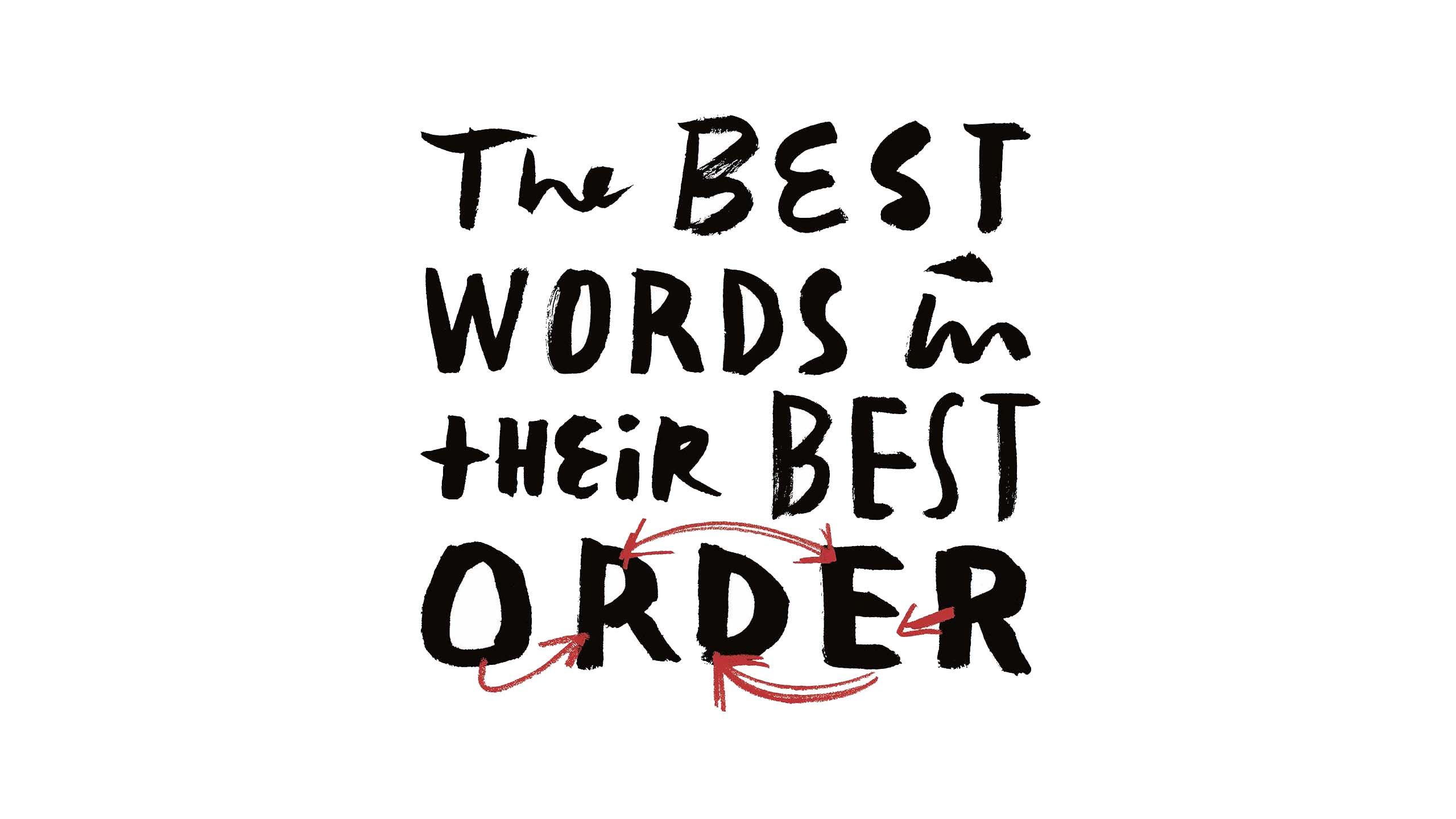 The best words in their best order.