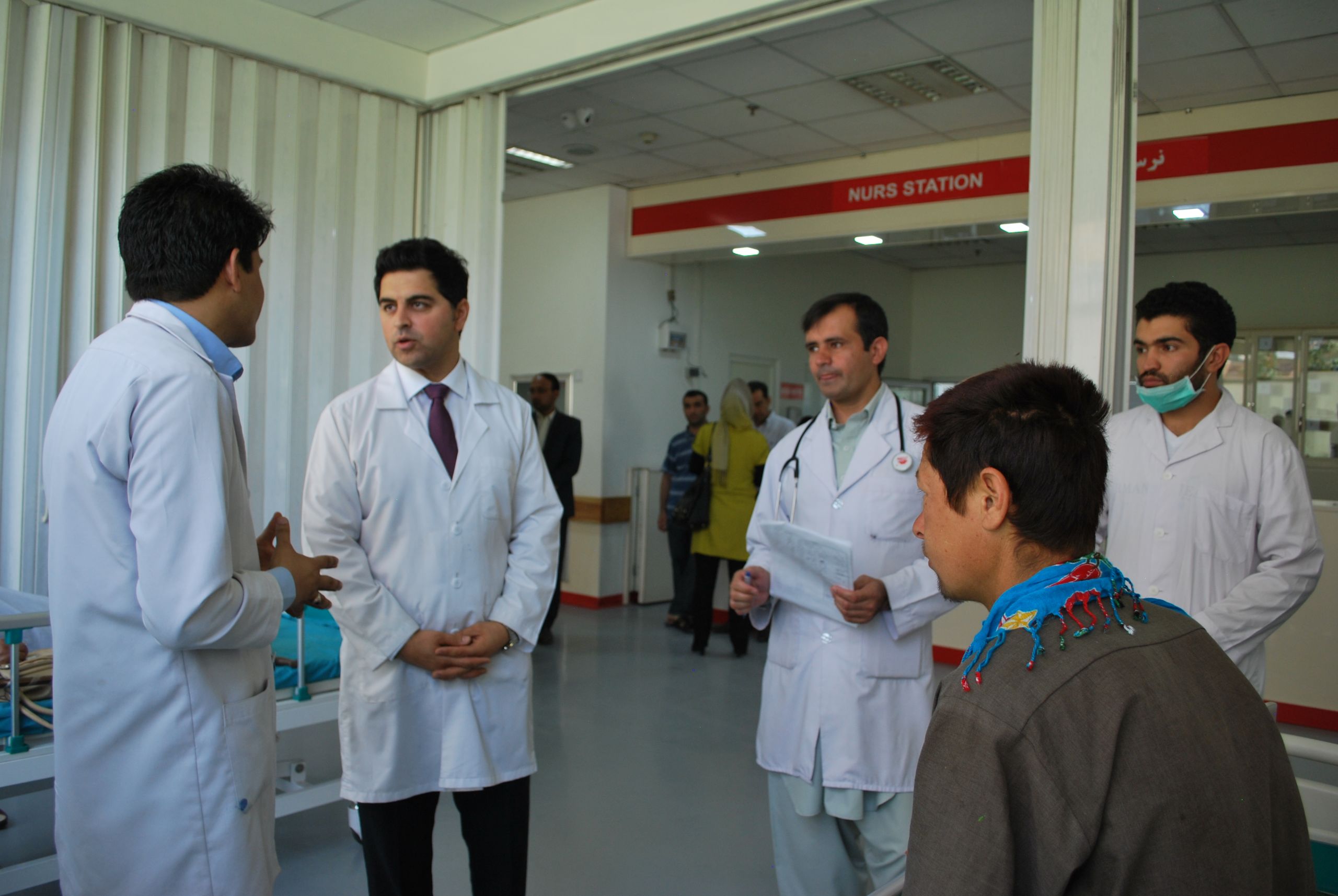 Patient rounds in Kabul hospital 