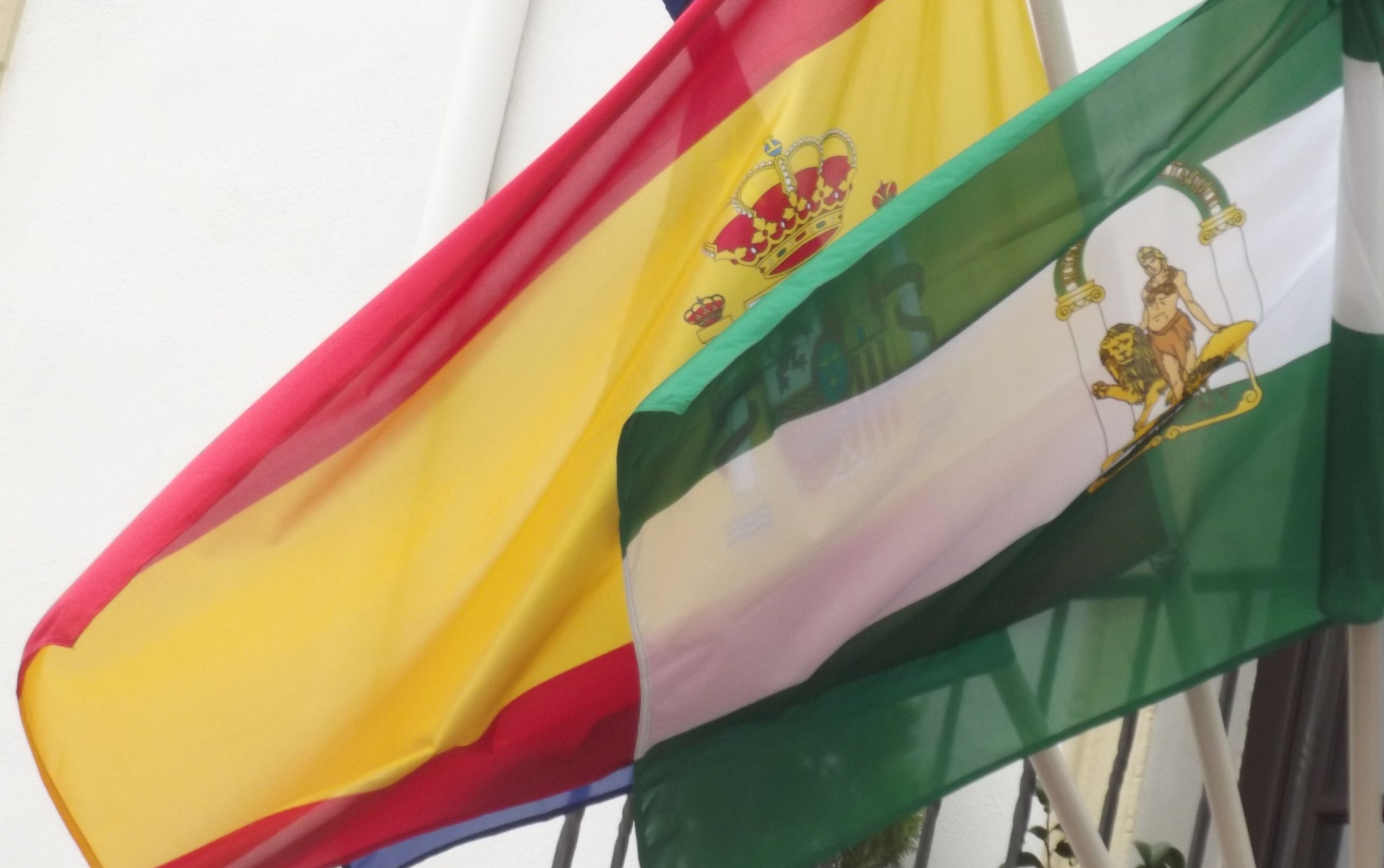 Spanish and Andalusian flags. Courtesy of Elliott Brown under a Creative Commons license.