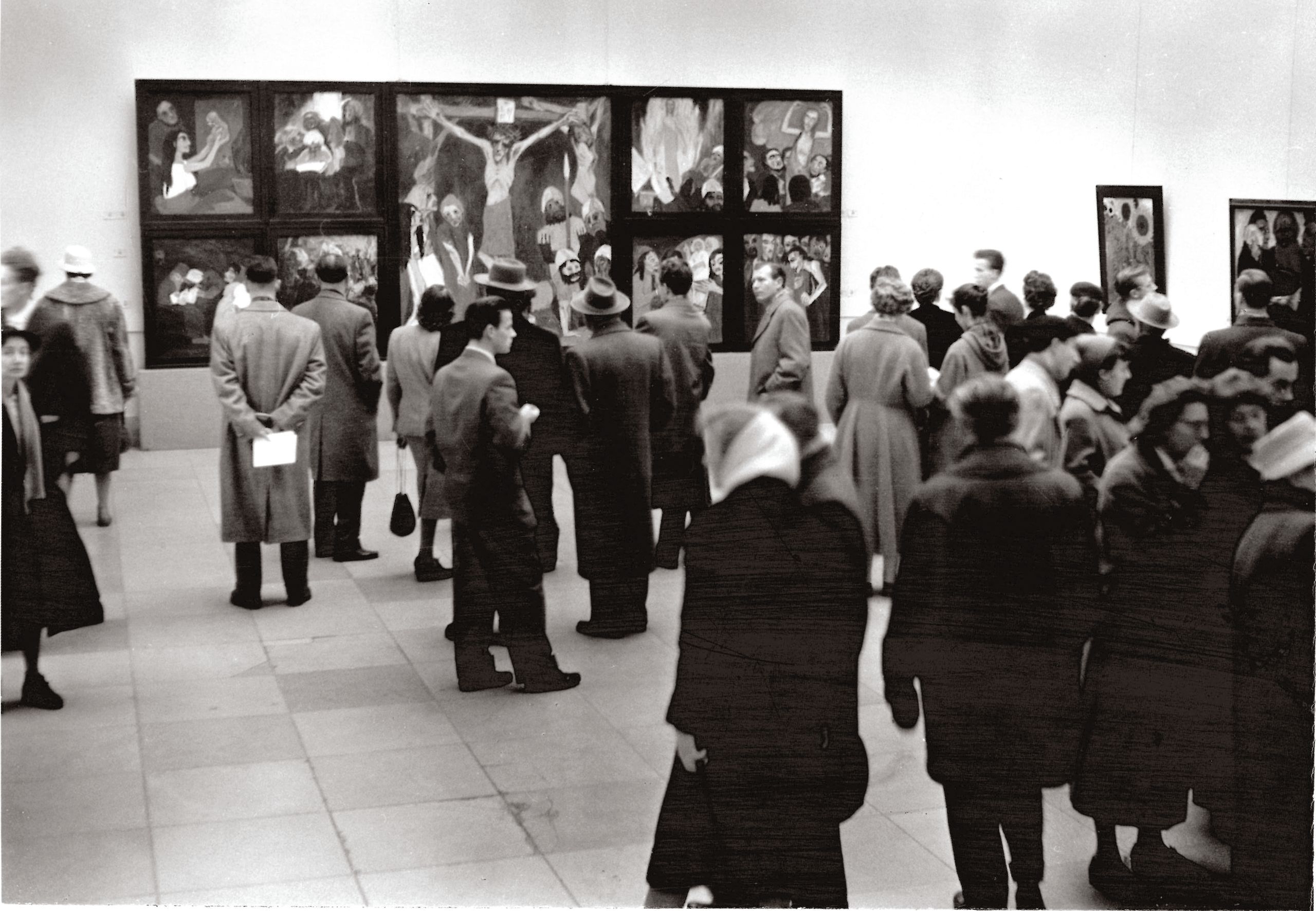 Nolde restrospective, Haus der Kunst, Munich, 1957. © Nolde Foundation Seebüll