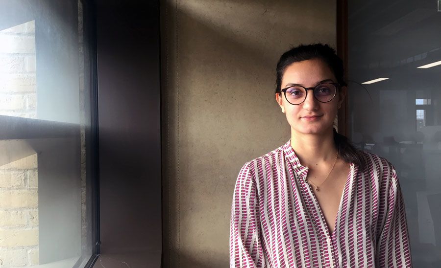 PhD student Melanie Jans-Singh installed sensors and helped build the digital twin