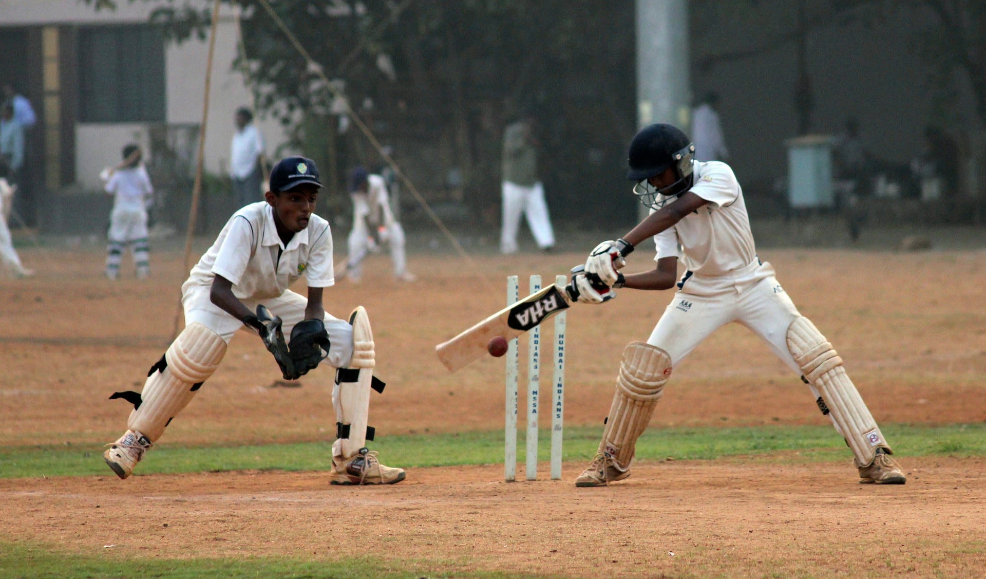 A young wicket-keeper and batsman