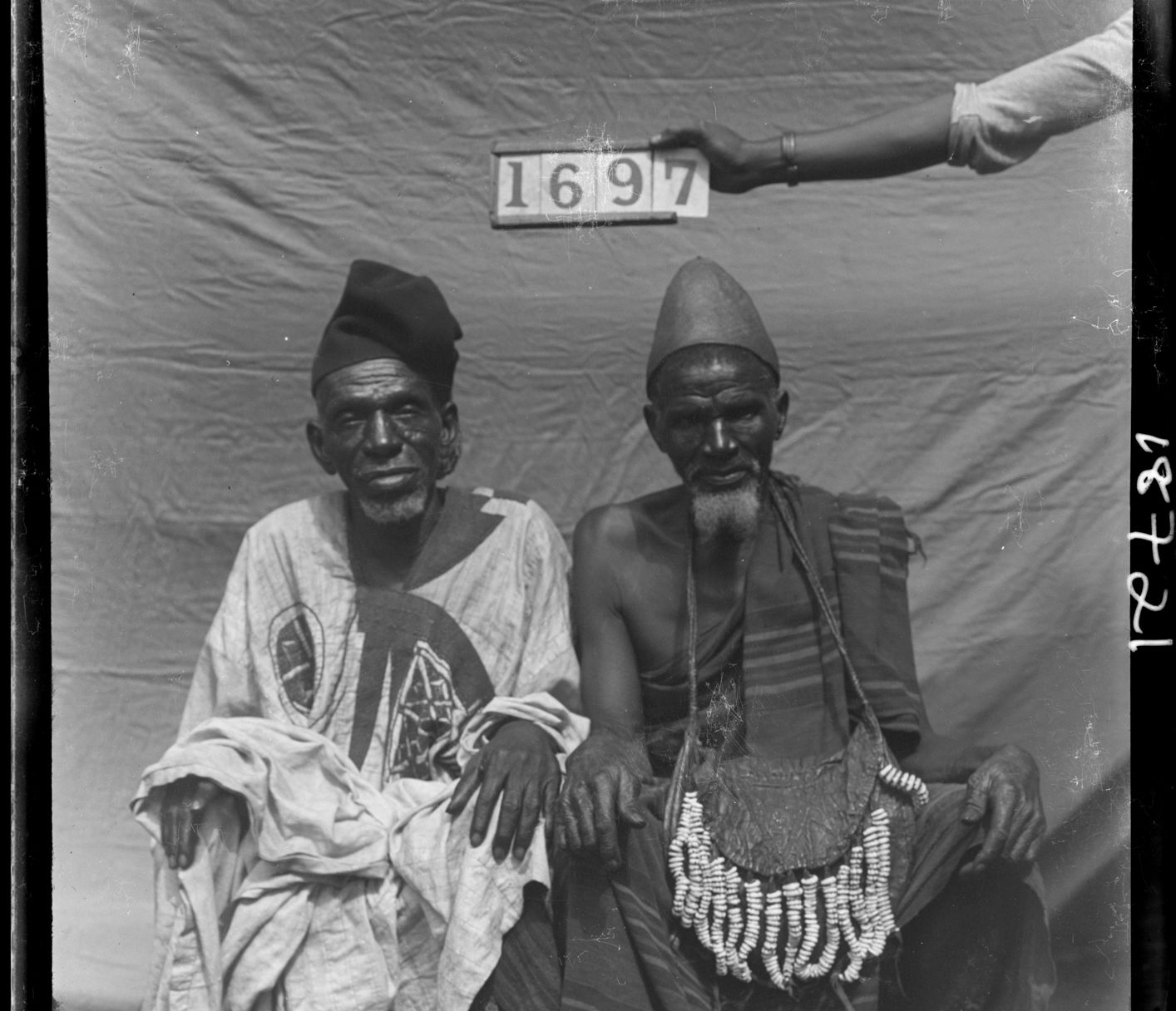 Unnamed elders photographed by Northcote Thomas in Somorika, Nigeria in 1910. Image: Royal Anthropological Institute