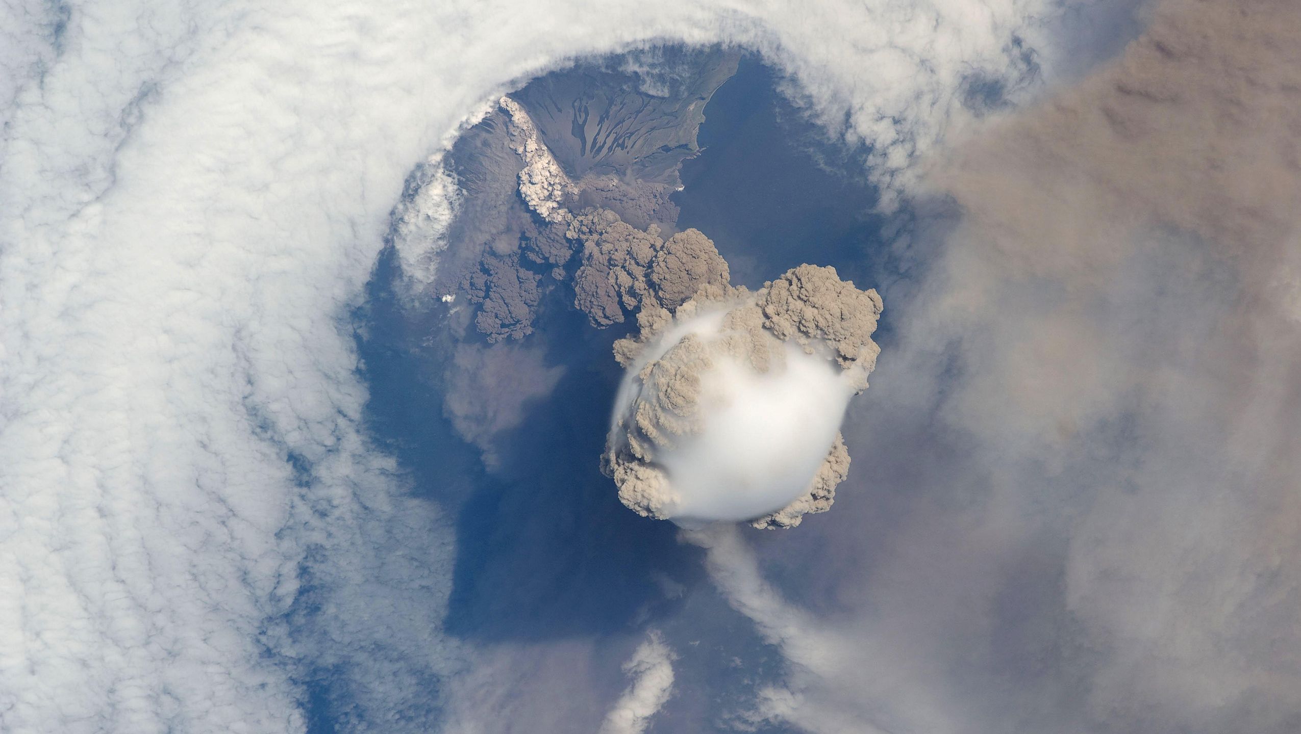 Sarychev Volcano - as seen from space