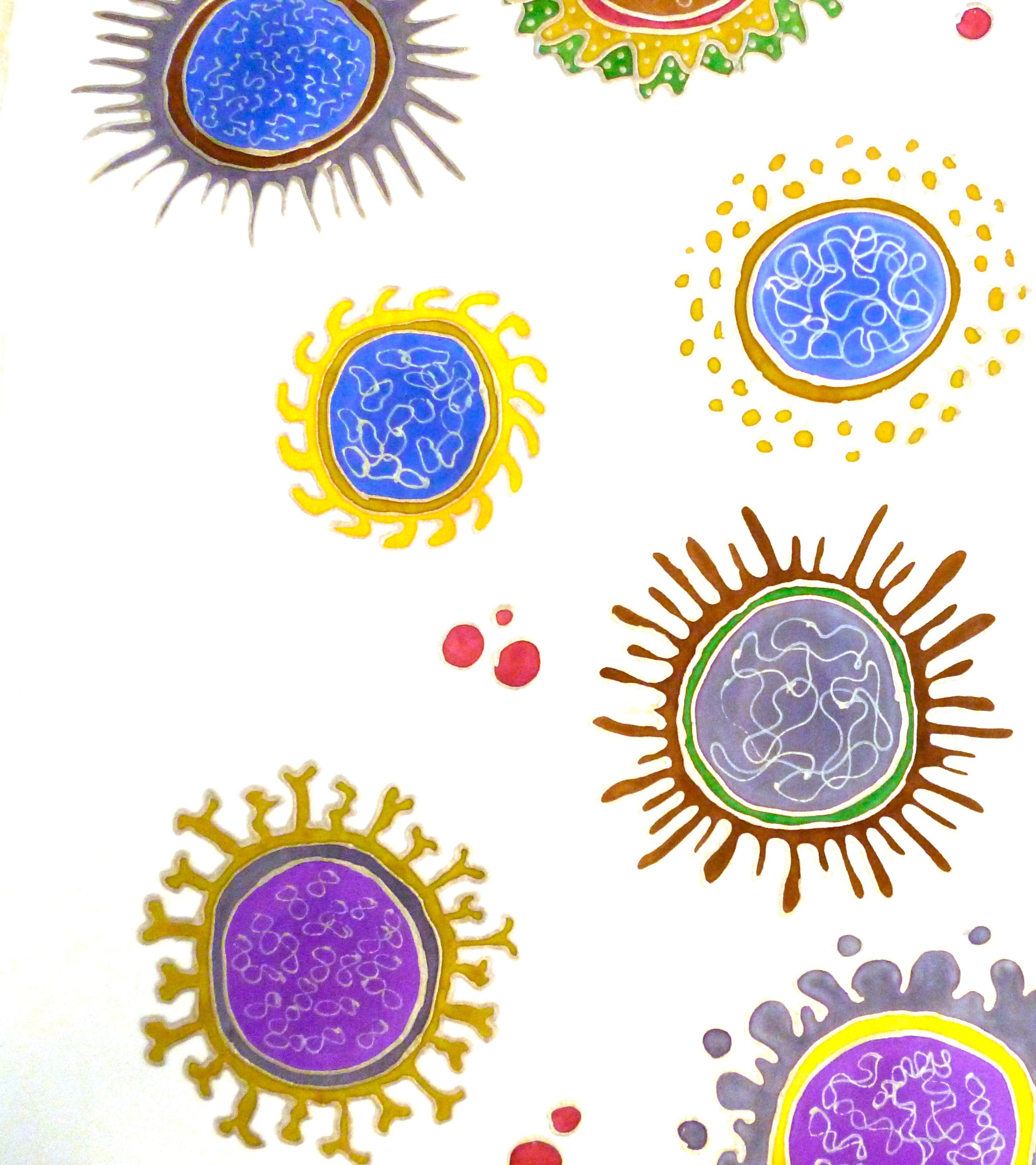 Wellcome winter collection - Flu virus. 