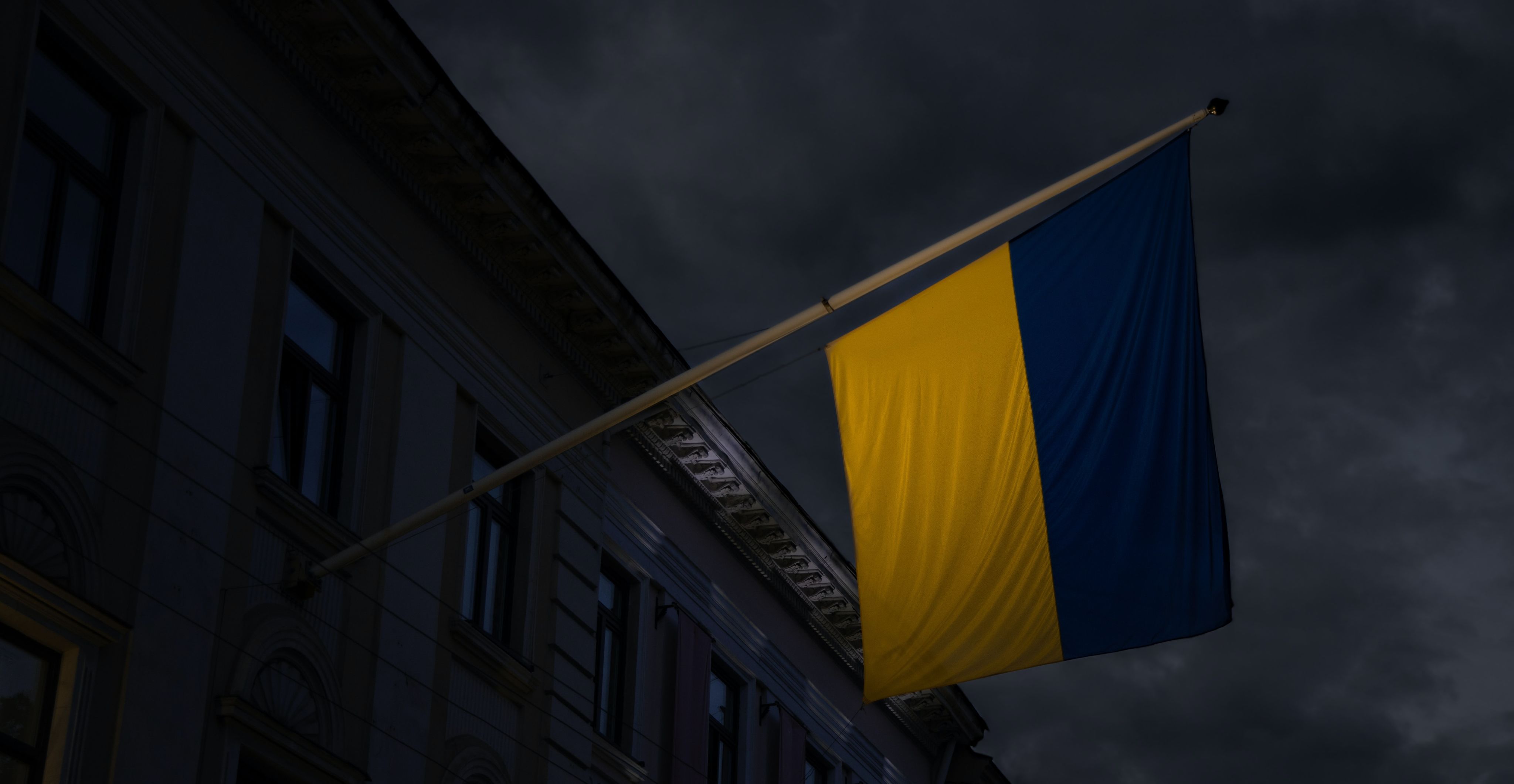 Ukrainian flag. Image: Artem Kniaz via Unsplash