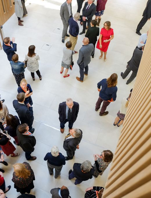 People at a networking event