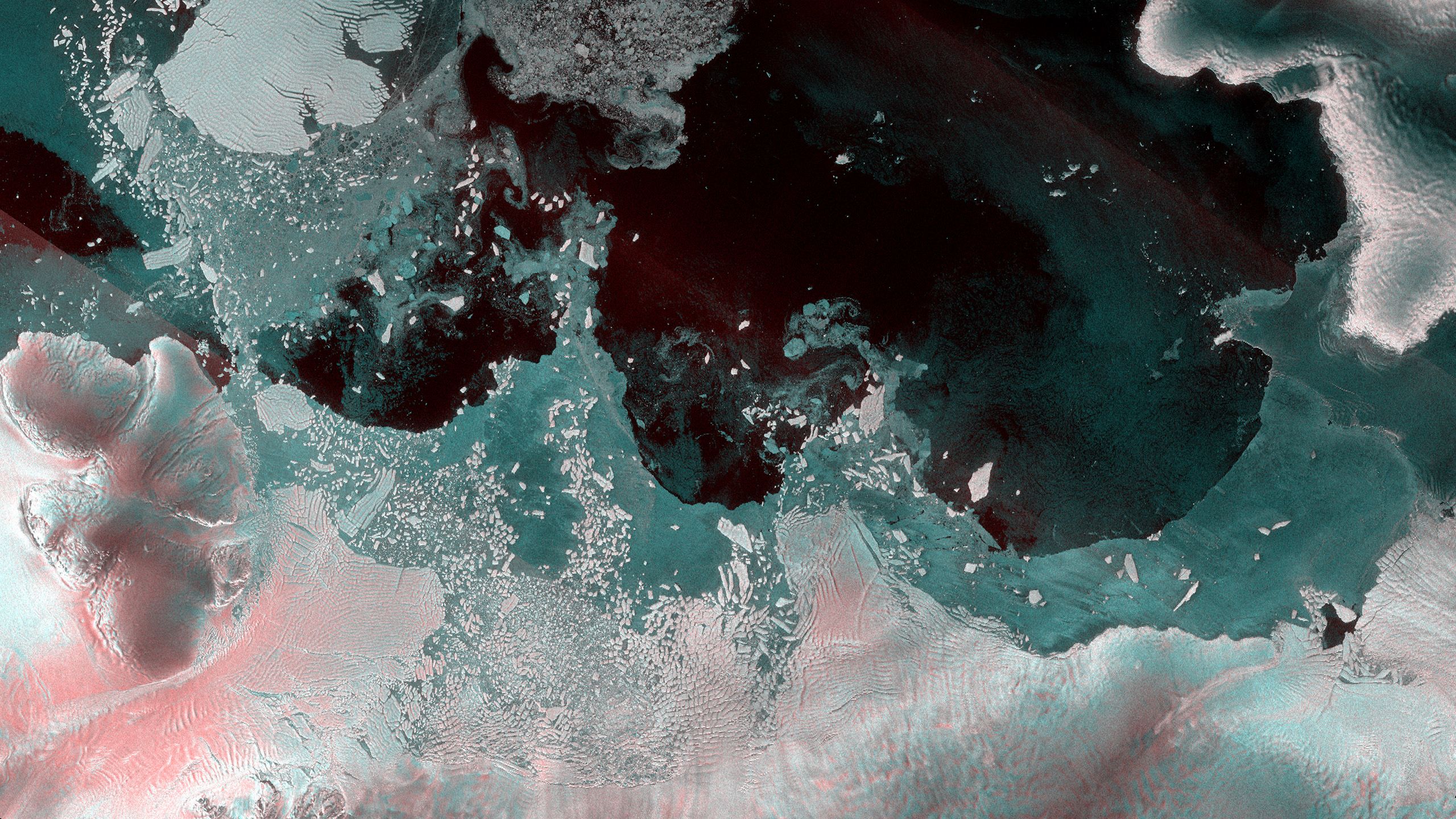 Sentinel-1 satellite image of the Amundsen Sea