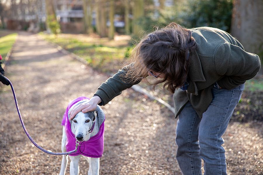 Dara with dog
