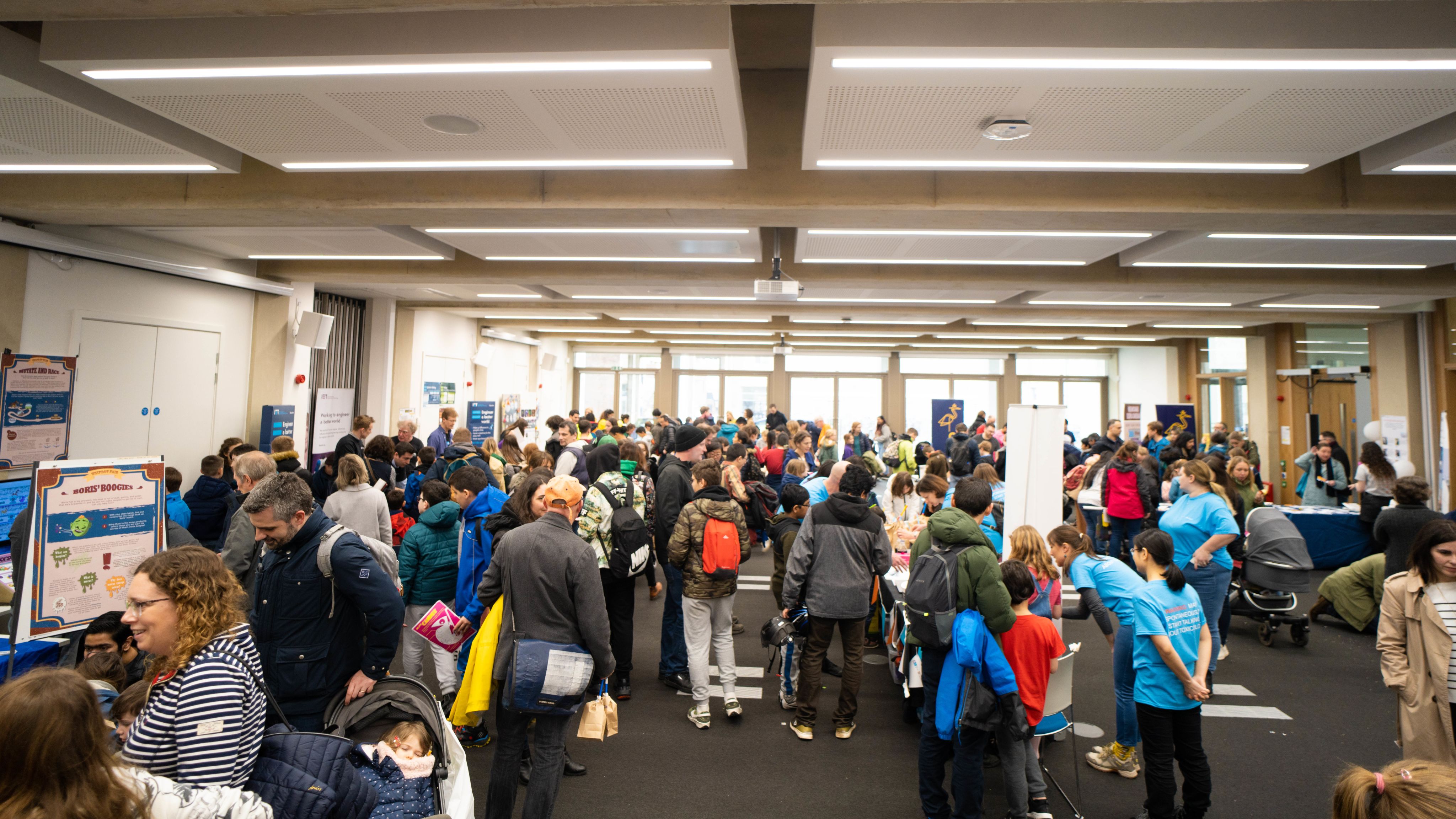 crowds at the family weekend