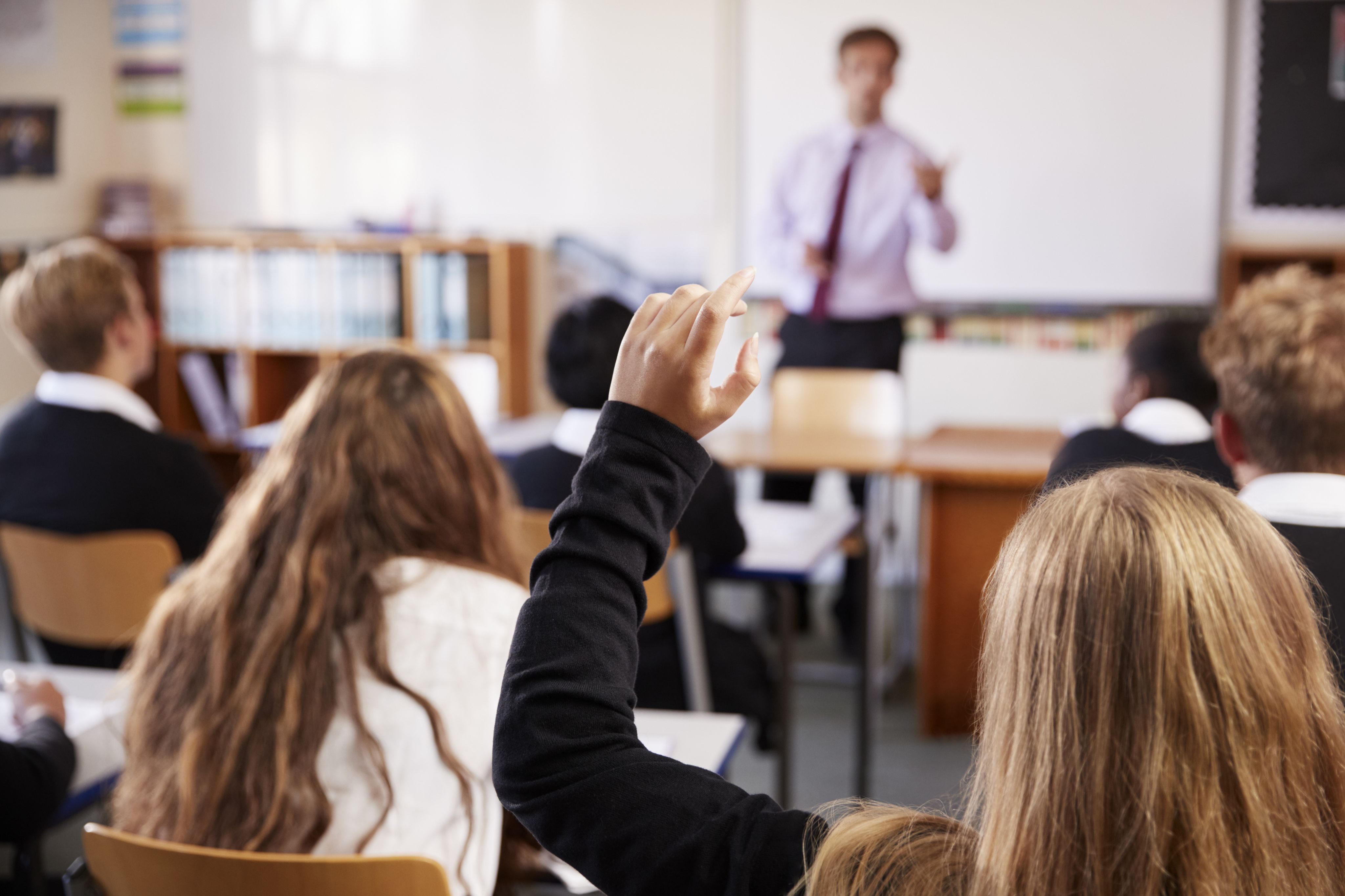 Teacher and students in the classroom 