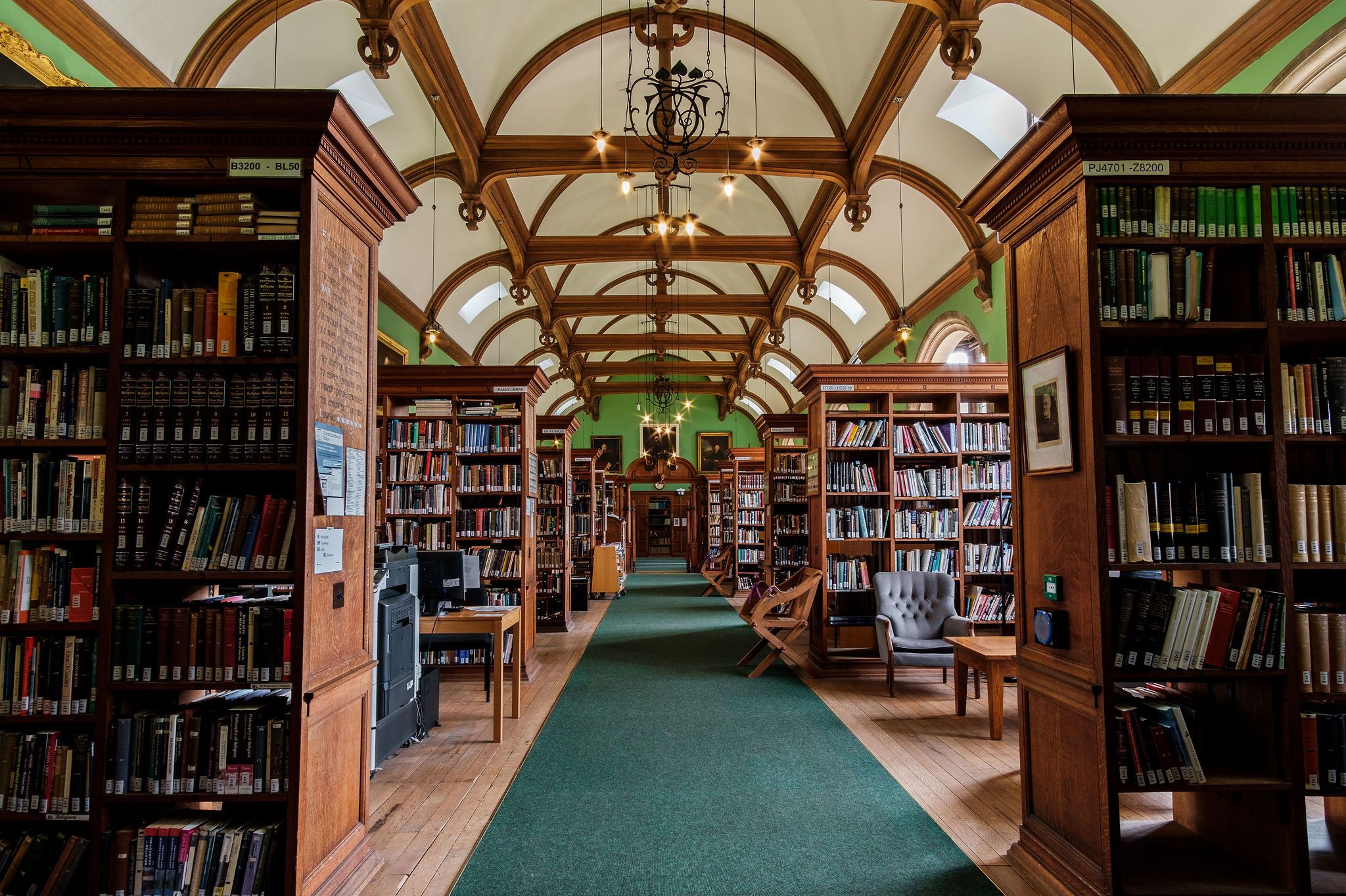 The library at Westminster College