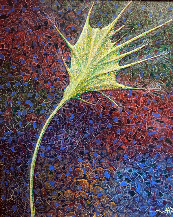 Painting of a growth cone
