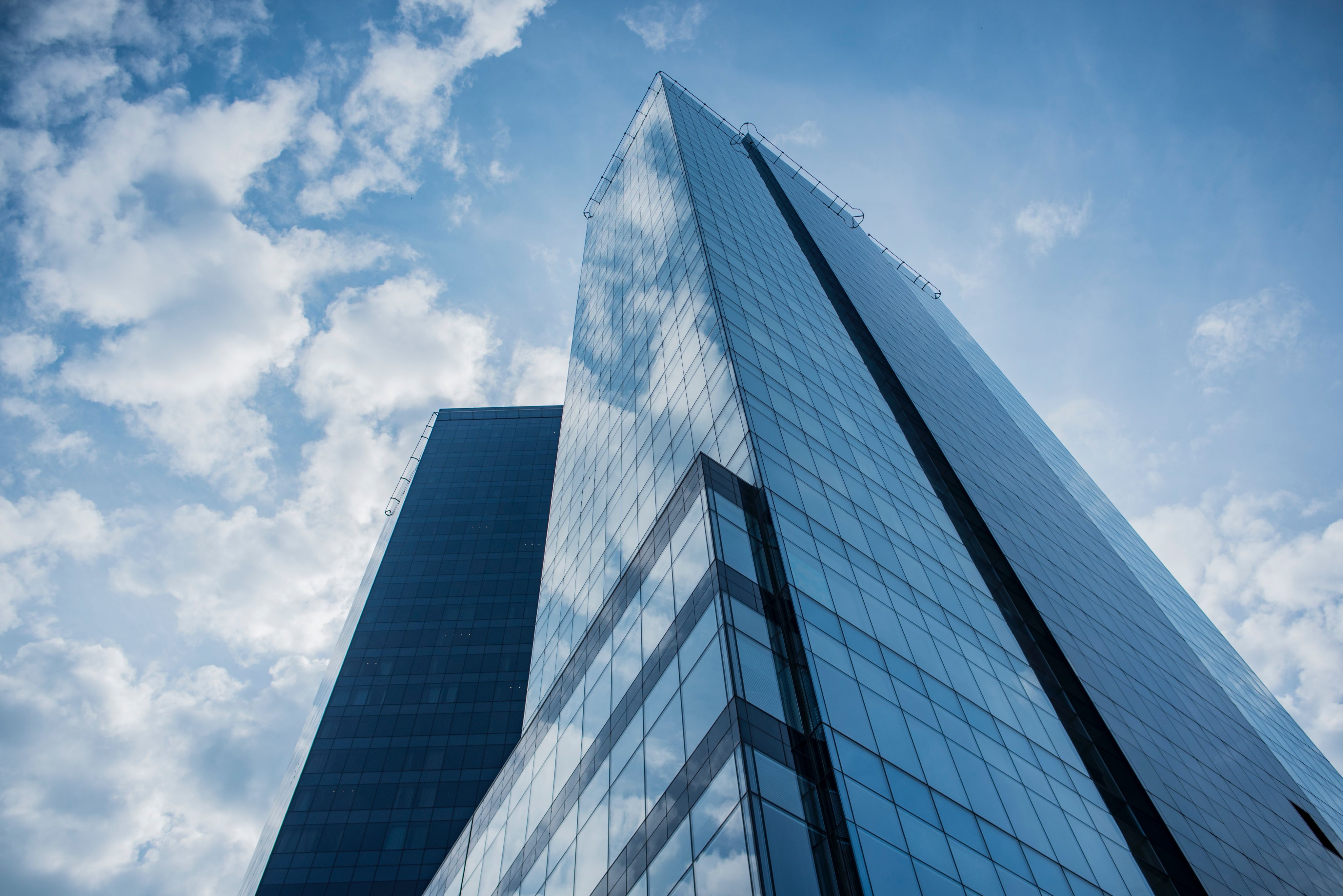 low angle photo of high-rise building