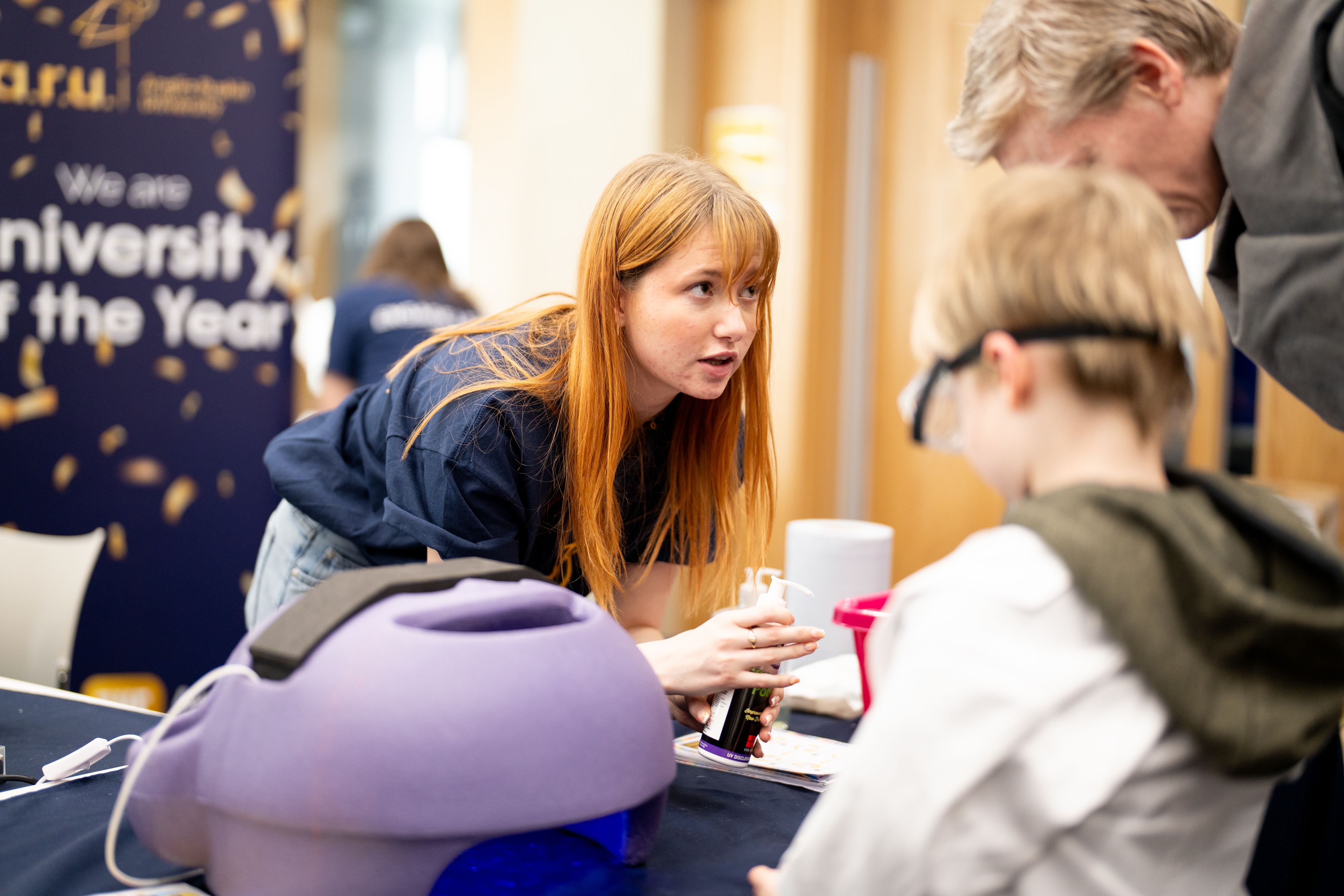 a researchers engages with the public