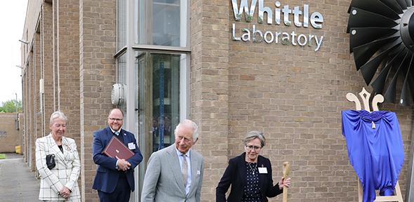 King Charles III at the groundbreaking for the New Whittle Laboratory