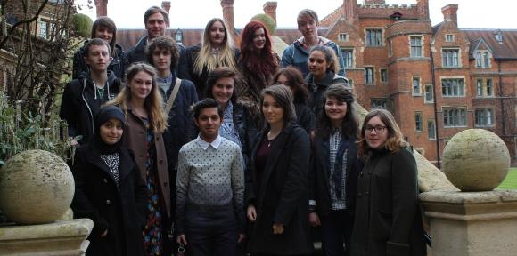Students from the Huddersfield HE+ consortium visit Selwyn College