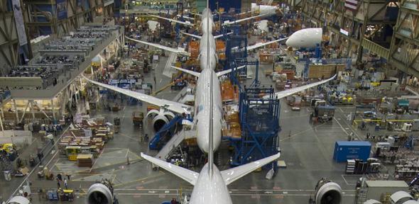Boeing's 787 factory in Everett
