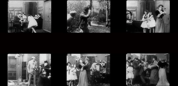 Screenshots from D.W. Griffith’s The Lonely Villa (1909) 