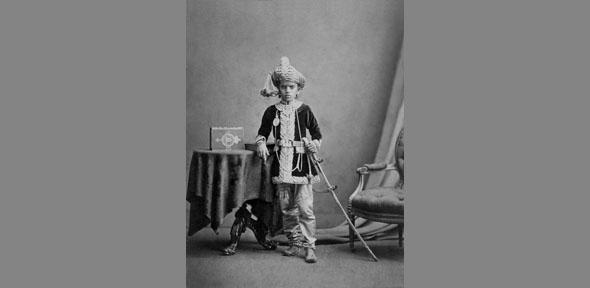 Maharaja Sayaji Rao III of Baroda, aged twelve, November 1875